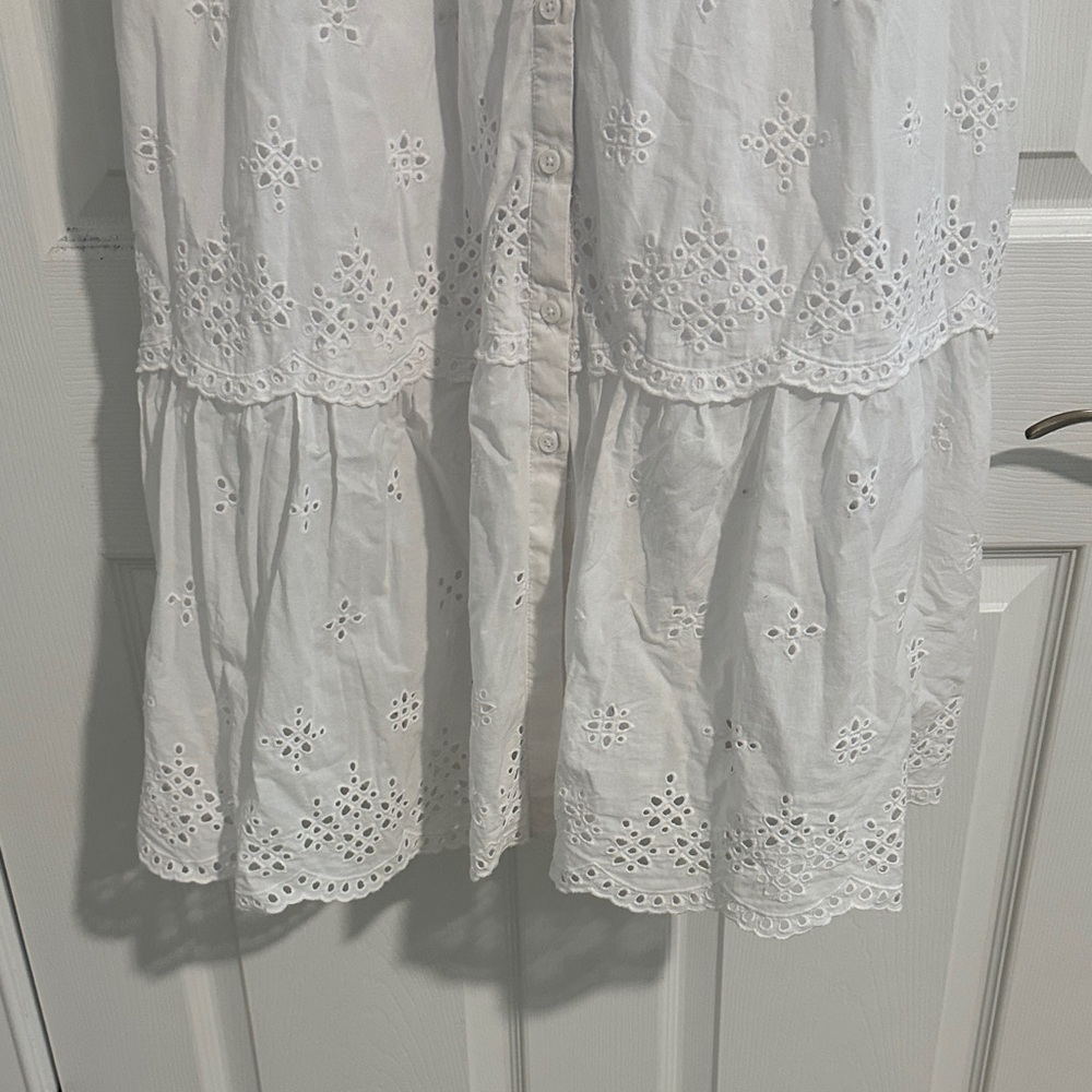 A Pea in the Pod White Eyelet Maxi Dress - Picture 2 of 10